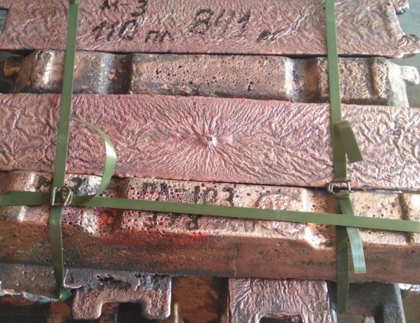 Чушка бронзовая литая БрОЦСН3-8-4-1 ГОСТ 614-97 фото