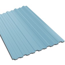 Профнастил стальной арочный односторонний волна с полиэстеровым покрытием гладкий фото