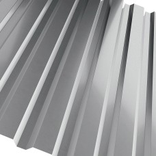 Профнастил стальной стеновой односторонний плоский гладкий коричнево-красный фото